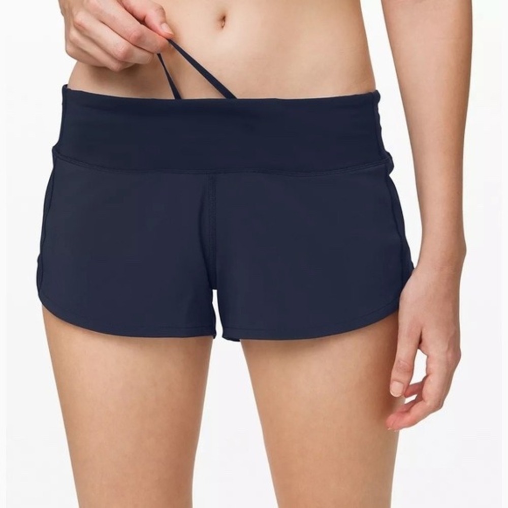 Lululemon Speed Up High Rise 2.5" Running Shorts Navy Size 8
